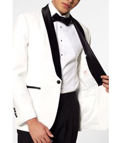 Flot hvid OppoSuit Tuxedo.