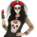 Day of the Dead armbånd med hvide kranier.