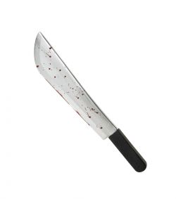 Blodig machete til halloween udklædning.