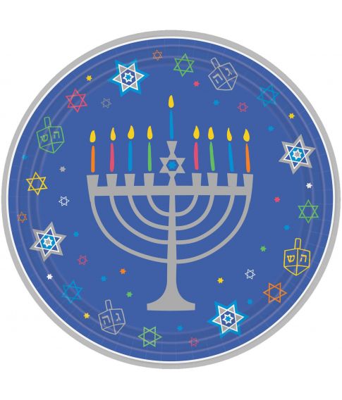 Hanukkah Tallerken i pap 26,7cm