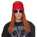 Axl Rose paryk med bandana og solbriller