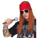 Axl Rose paryk med bandana og solbriller