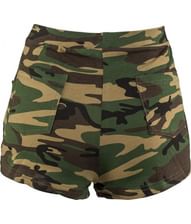 Hotpants med camouflage mønster