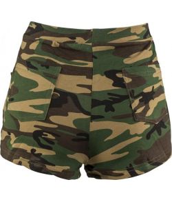 Hotpants med camouflage mønster