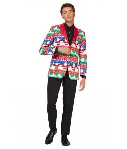 Flt juleblazer fra OppoSuits med flotte julemotiv.