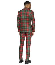 OppoSuit Trendy Tartan - Flot jakkesæt med grønne, røde og sorte tern.