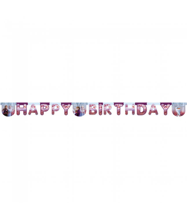 Frozen 2 Happy birthday banner 