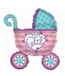 Folieballon Baby Girl Barnevogn