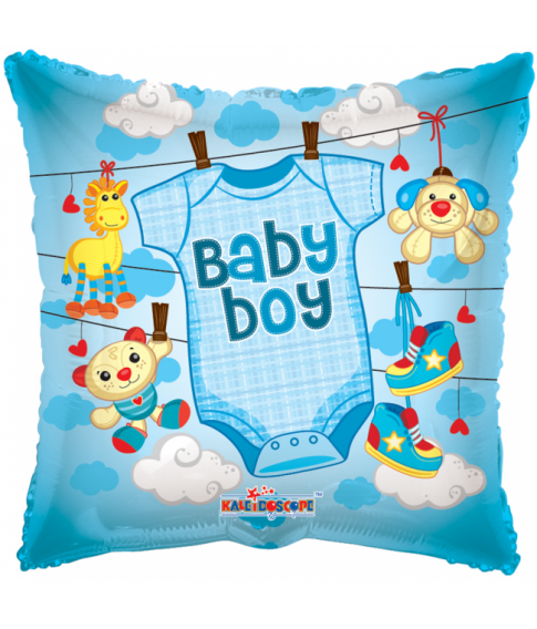 Folieballon Baby boy Tøj 46 cm