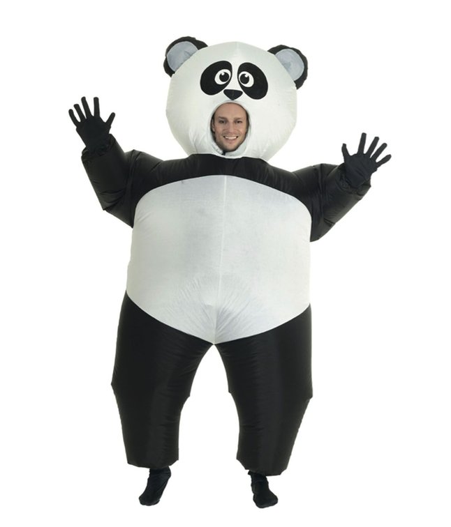 Oppusteligt Panda kostume.