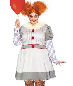 Pennywise IT 2 kostume til store damer.