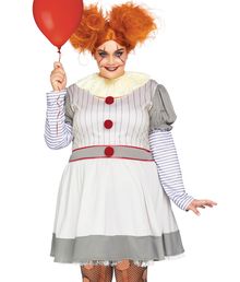 Pennywise IT 2 kostume til store damer.