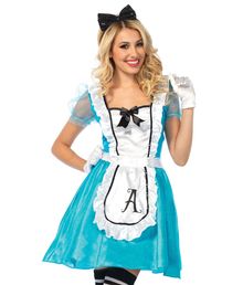 Klassisk Alice i Eventyrland kostume.