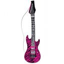 Oppustelig guitar pink zebra