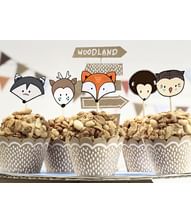 Woodland cupcake sæt