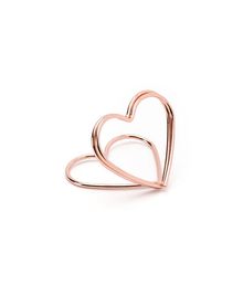 Bordkort holder Hjerte, Rose Gold