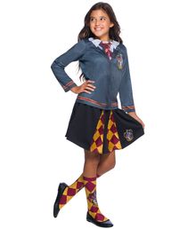 Flot sort Gryffindor nederdel størrelse 5 - 7 år.