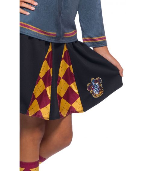 Flot sort Gryffindor nederdel størrelse 5 - 7 år.