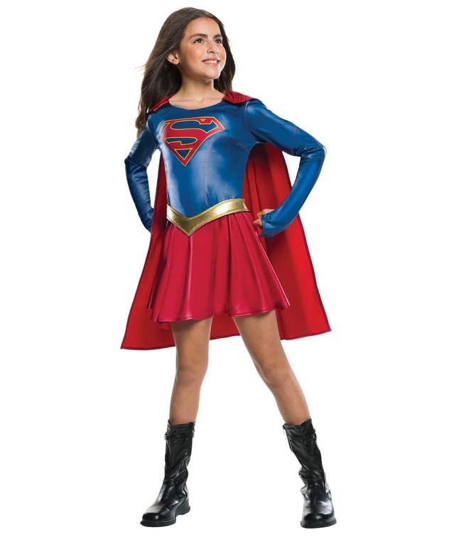 Flot Supergirl kostume til piger.