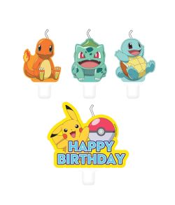 Figurlys med Pikachu, Squirtle, Charmander og Bulbasaur