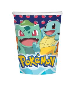 8 stk. papkrus med Pokemon motiv