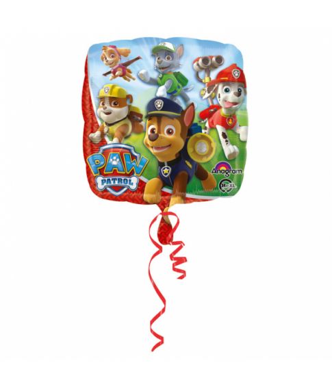 Firkantet folieballon med Paw Patrol