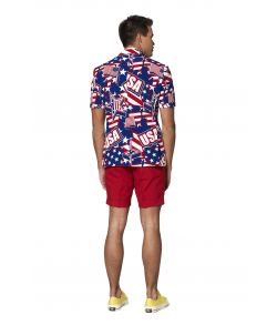 Køb flot OppoSuit sommer jakkesæt med USA tema til 4. juli.