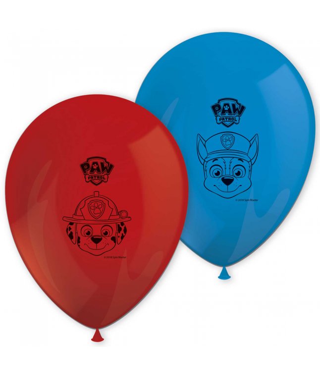 Paw Patrol latex balloner 8 stk