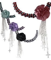 Gotisk blomster choker