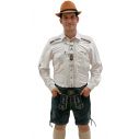 Korte lederhosen i ægte læder med flotte broderinger.