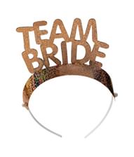 1x 'Bride to be' og 5x 'Team bride' Tiara i pap med plastik bøjle