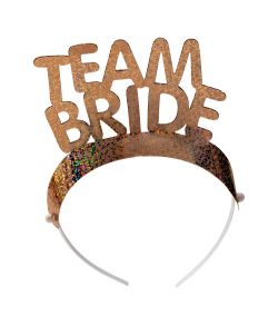 1x 'Bride to be' og 5x 'Team bride' Tiara i pap med plastik bøjle