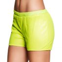 Neon gule hotpants med pailletter