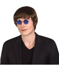 Lennon brille med blåt glas