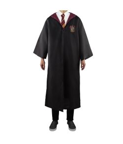 Flot Harry Potter kostume med kappe, slips og tatovering.