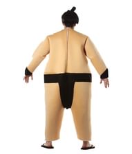 Tyk Sumobryder kostume med polstret jumpsuit.