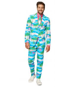 Smart OppoSuit Flaminguy  med flotte flamingoer til Hawaii festen.