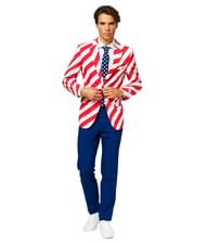 Flot OppoSuit jakkesæt i de amerikanske farver.