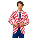 Flot OppoSuit jakkesæt i de amerikanske farver.