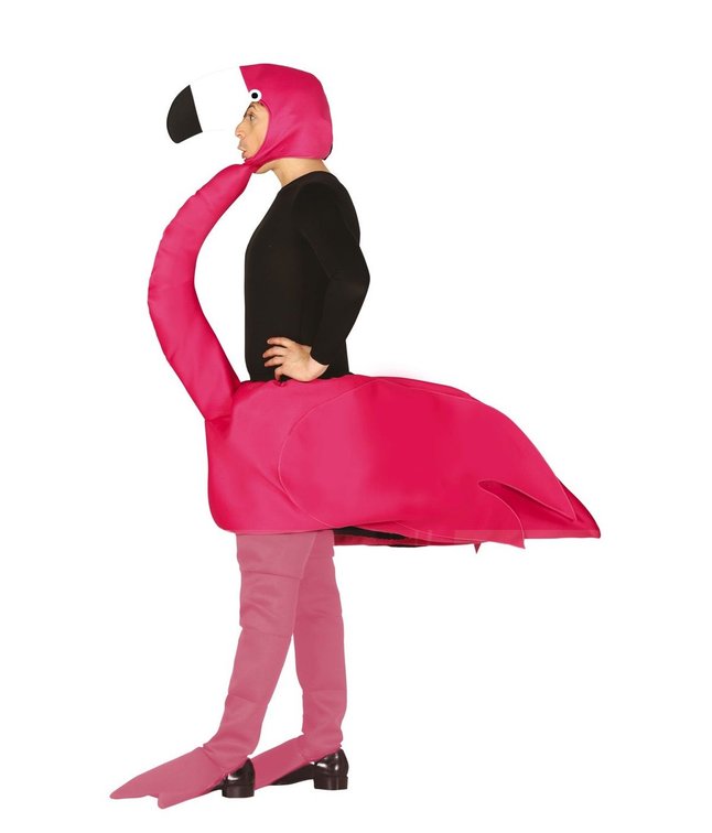 Sjovt Flamingo kostume til voksne.