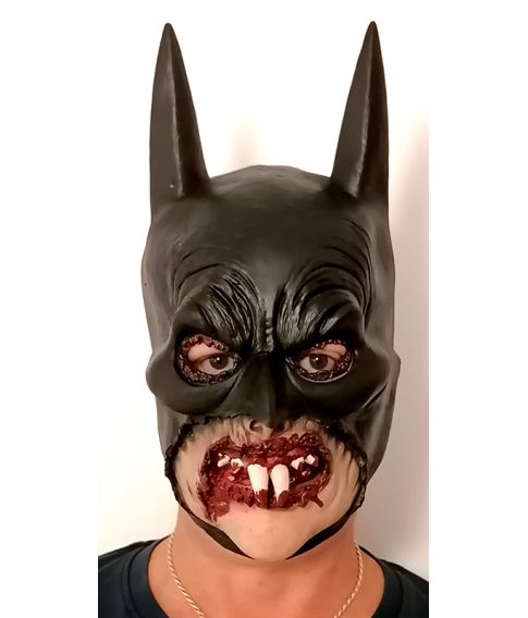 Scary Batman latex maske