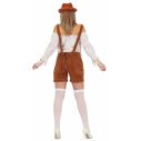 Flotte brune billige lederhosen til damer.