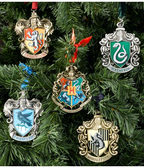 Hogwarts træ ornamenter 5 stk