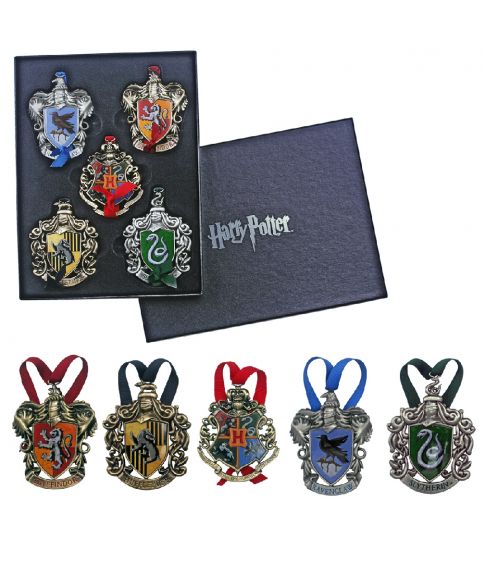 Hogwarts træ ornamenter 5 stk