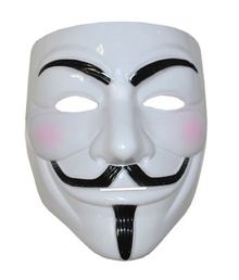 Flot Hvid Anonymous maske - Guy Fawkes maske.