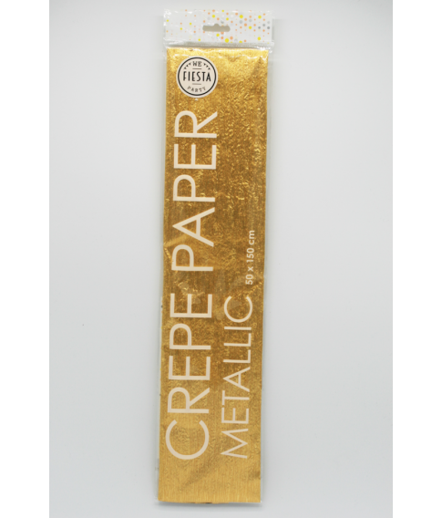 Crepe papir, metallic Guld