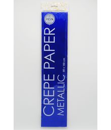 Crepe papir, metallic Mørkeblå