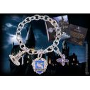 Flot sølvbelagt Ravenclaw armbånd med 3 vedhæng.