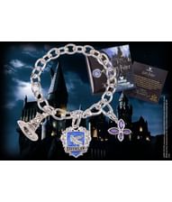 Flot sølvbelagt Ravenclaw armbånd med 3 vedhæng.