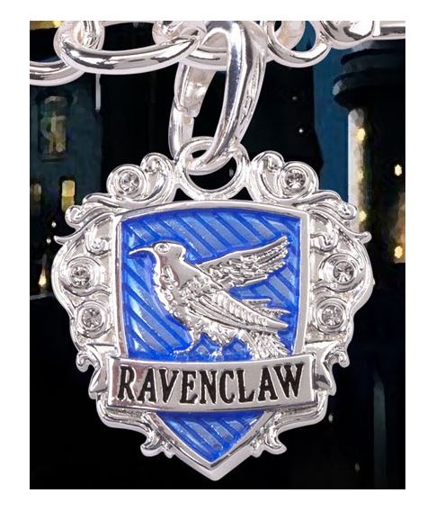 Flot sølvbelagt Ravenclaw armbånd med 3 vedhæng.